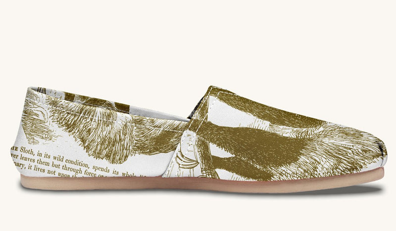 The Sloth Stays Brown White Casual Shoes - Jaded Lament