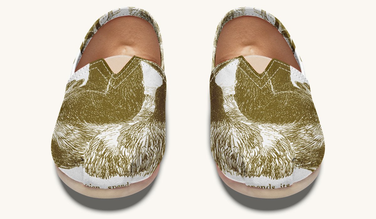 The Sloth Stays Brown White Casual Shoes - Jaded Lament