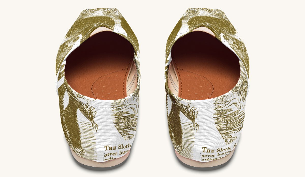 The Sloth Stays Brown White Casual Shoes - Jaded Lament
