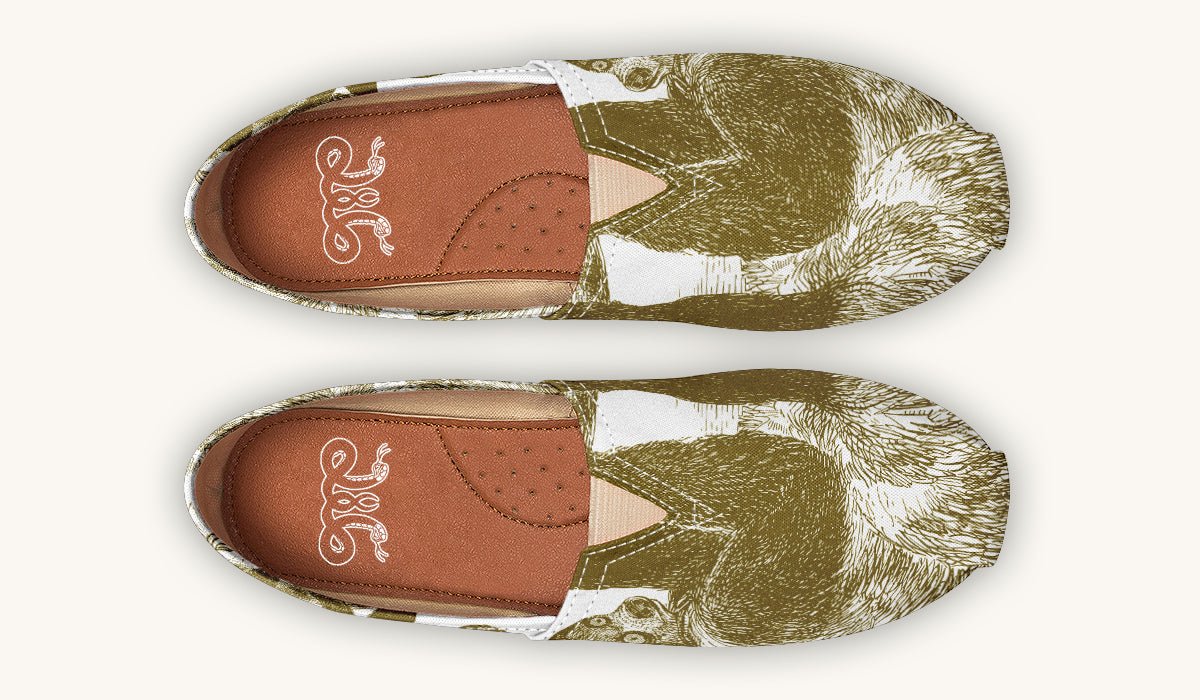 The Sloth Stays Brown White Casual Shoes - Jaded Lament