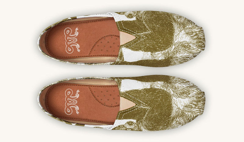 The Sloth Stays Brown White Casual Shoes - Jaded Lament