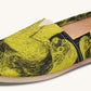 The Sloth Stays Yellow Black Casual Shoes - Jaded Lament