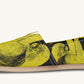 The Sloth Stays Yellow Black Casual Shoes - Jaded Lament