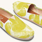The Sloth Stays Yellow White Casual Shoes - Jaded Lament