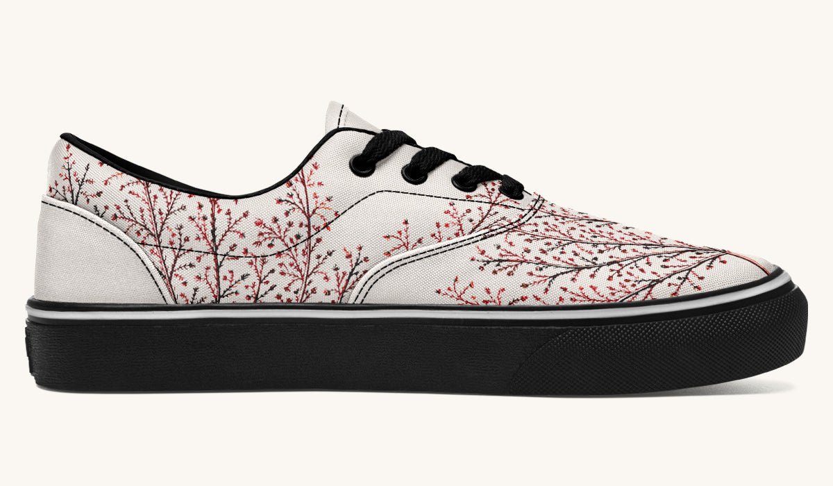 A Delicate Breath Red Classic Shoes - Jaded Lament