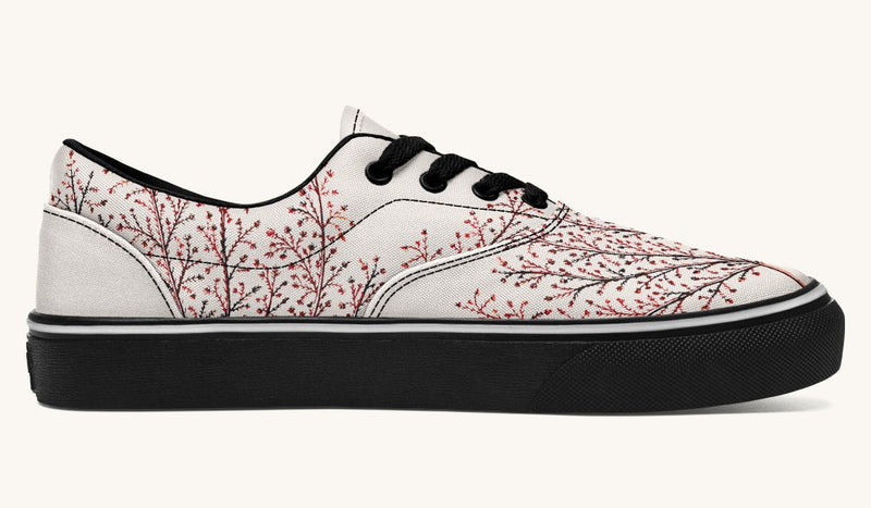 A Delicate Breath Red Classic Shoes - Jaded Lament