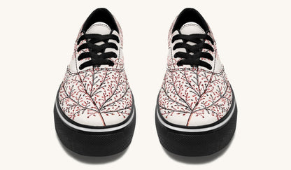 A Delicate Breath Red Classic Shoes - Jaded Lament