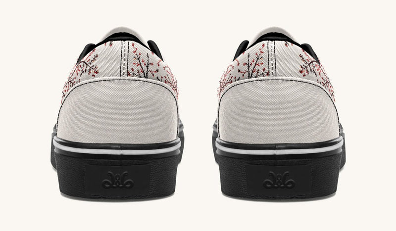 A Delicate Breath Red Classic Shoes - Jaded Lament