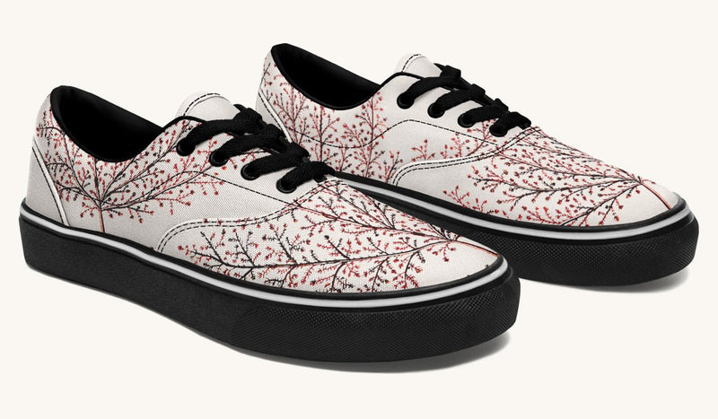 A Delicate Breath Red Classic Shoes - Jaded Lament