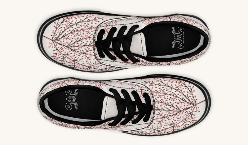 A Delicate Breath Red Classic Shoes - Jaded Lament