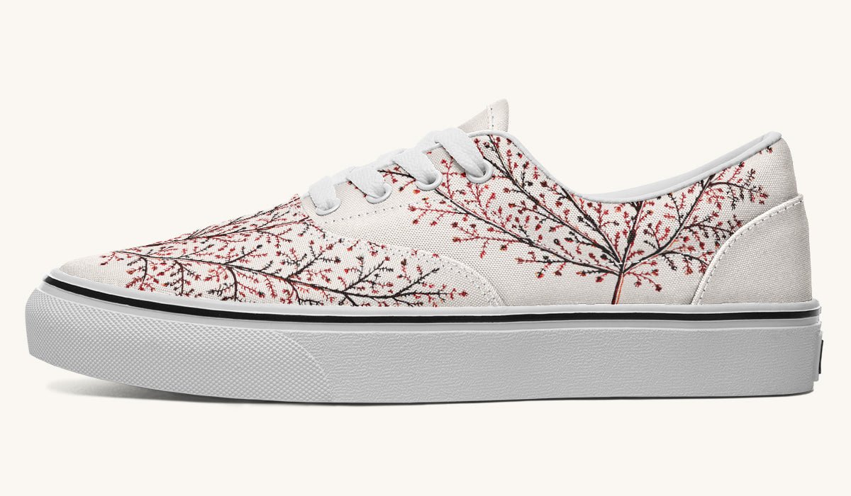 A Delicate Breath Red Classic Shoes - Jaded Lament