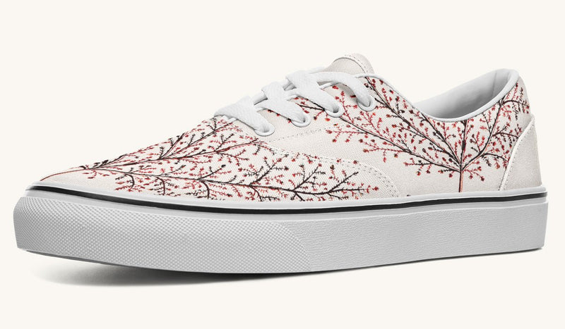 A Delicate Breath Red Classic Shoes - Jaded Lament