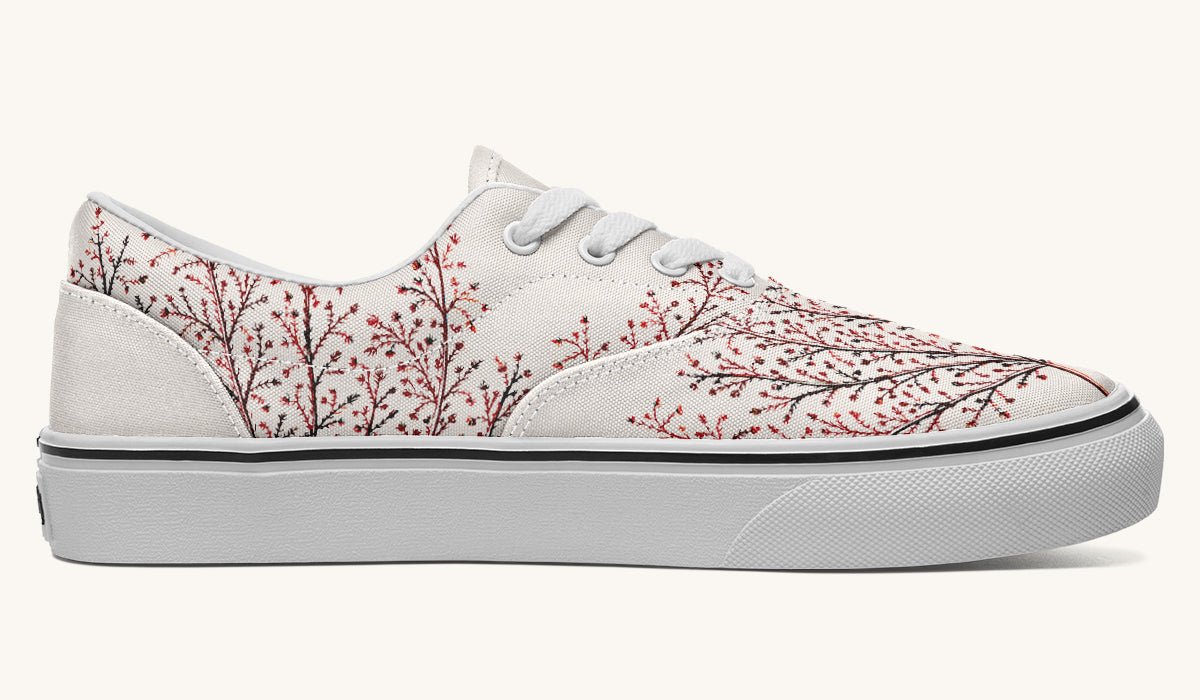 A Delicate Breath Red Classic Shoes - Jaded Lament