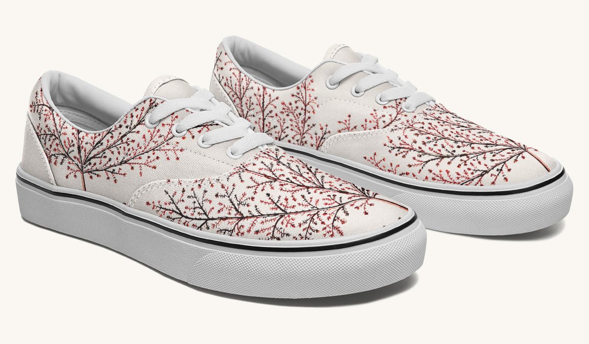 A Delicate Breath Red Classic Shoes - Jaded Lament