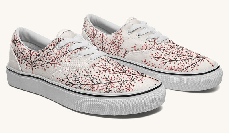 A Delicate Breath Red Classic Shoes - Jaded Lament