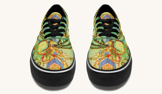 Before The Dragon Broke The Sky Classic Shoes - Jaded Lament