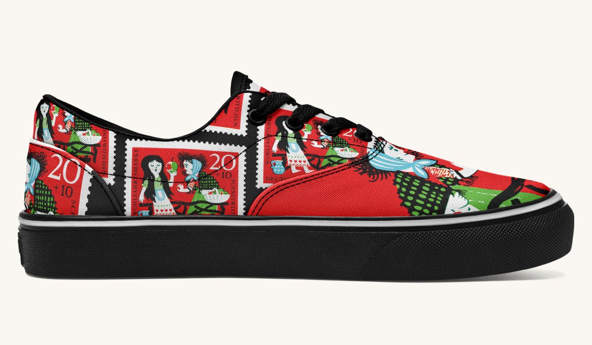Beneath The Red Canopy Classic Shoes - Jaded Lament