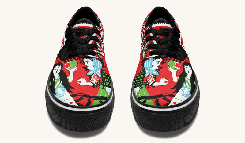 Beneath The Red Canopy Classic Shoes - Jaded Lament