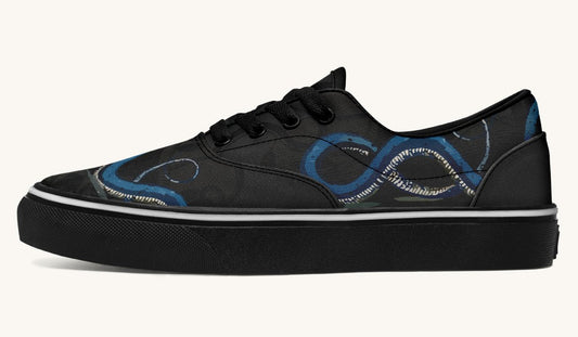 Blue Snake Black Classic Shoes - Jaded Lament