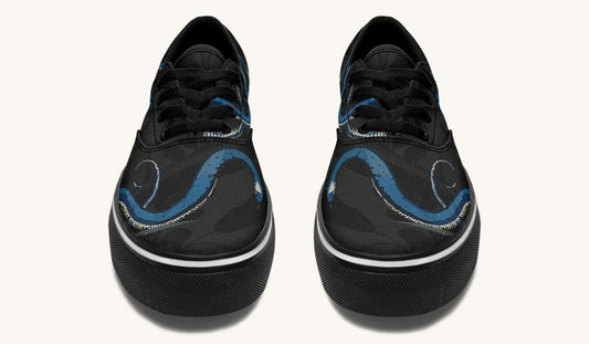 Blue Snake Black Classic Shoes - Jaded Lament