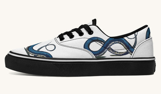Blue Snake White Classic Shoes - Jaded Lament