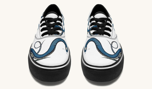 Blue Snake White Classic Shoes - Jaded Lament