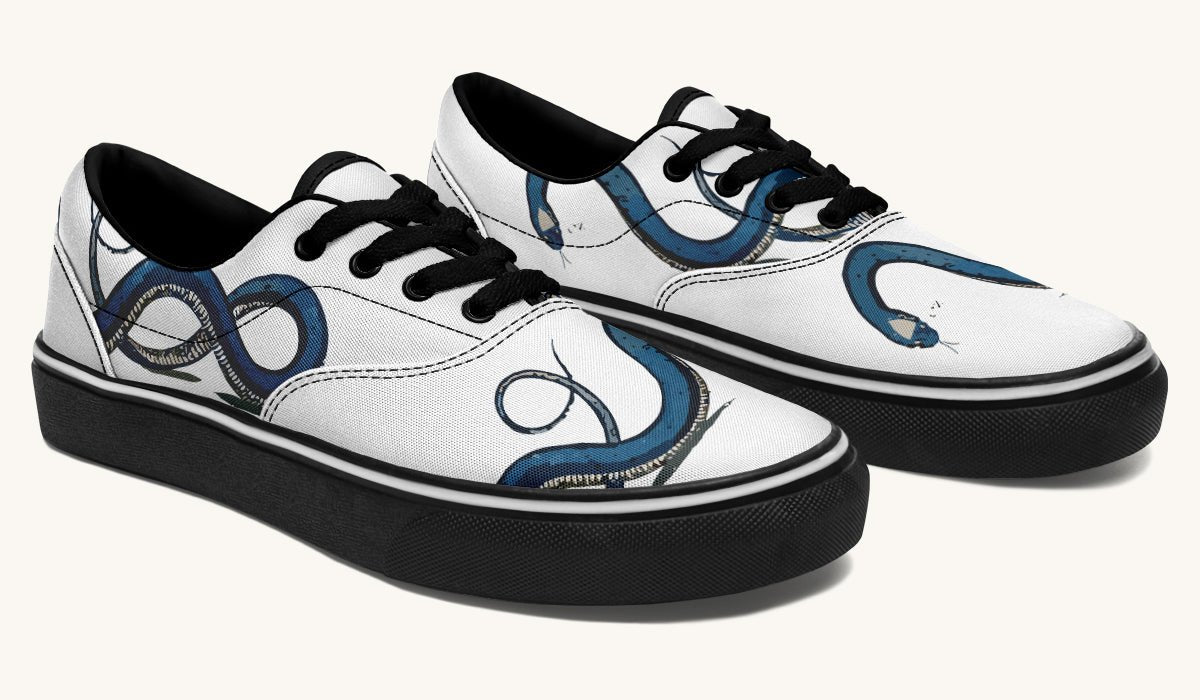Blue Snake White Classic Shoes - Jaded Lament