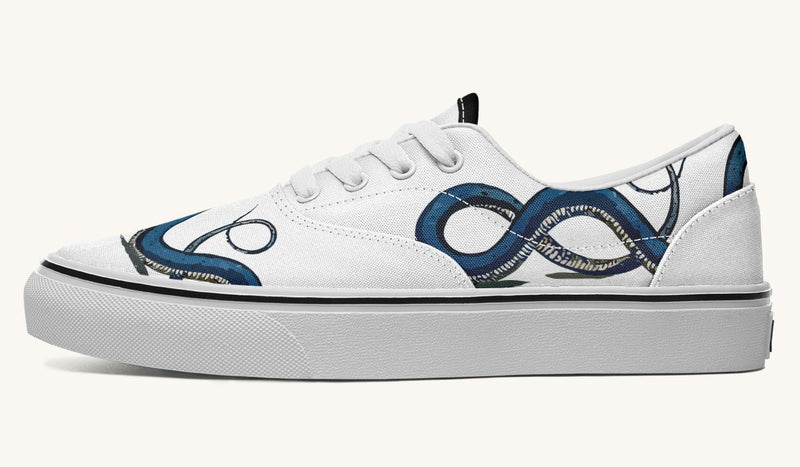 Blue Snake White Classic Shoes - Jaded Lament