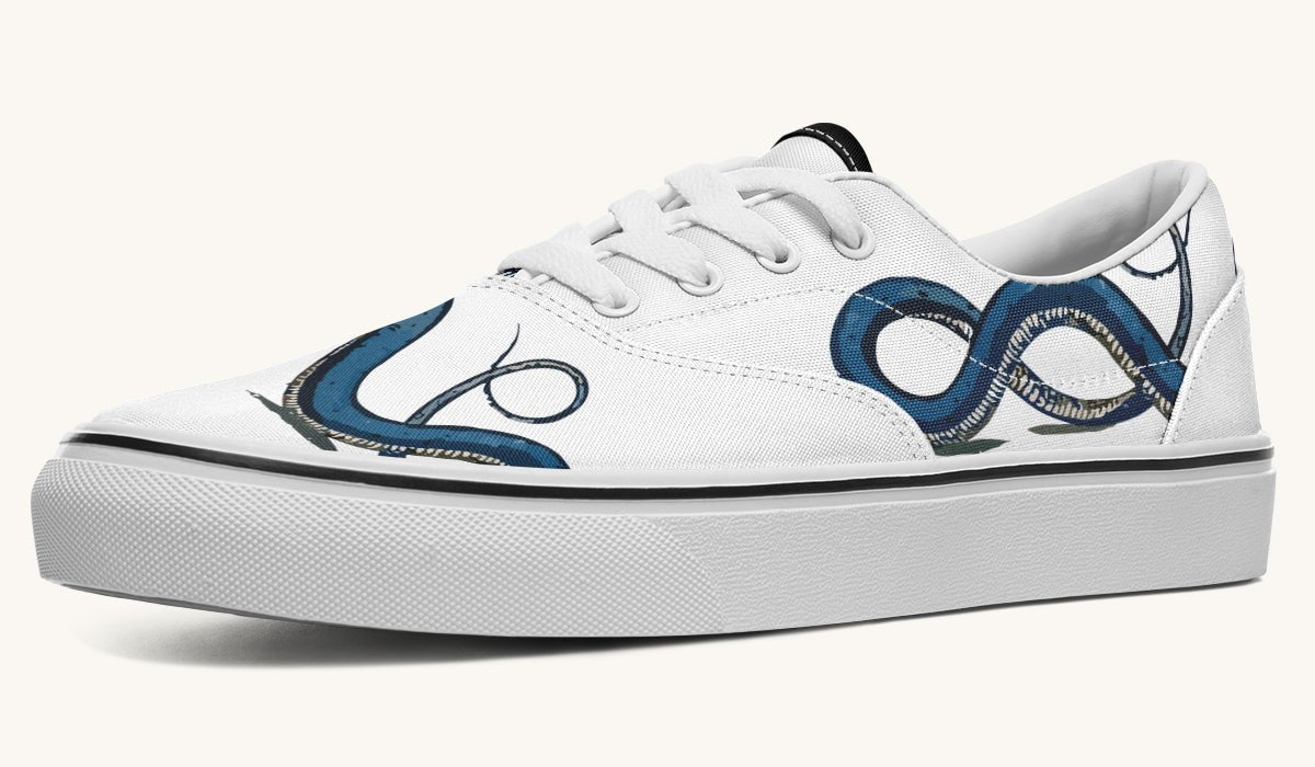 Blue Snake White Classic Shoes - Jaded Lament