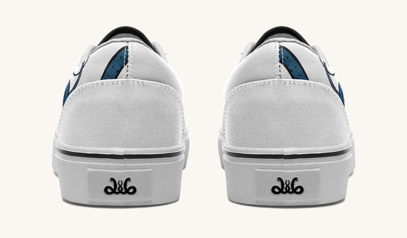 Blue Snake White Classic Shoes - Jaded Lament