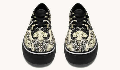 Call Upon the Star Cream Classic Shoes - Jaded Lament