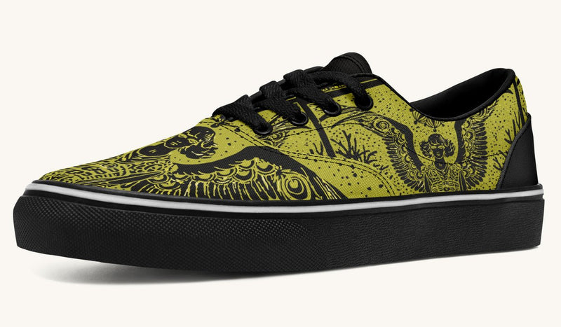 Call Upon the Star Green Black Classic Shoes - Jaded Lament