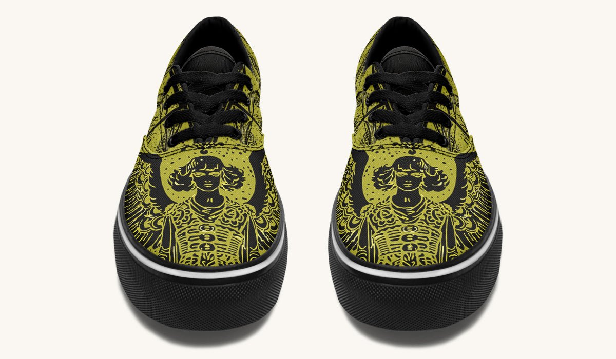 Call Upon the Star Green Black Classic Shoes - Jaded Lament