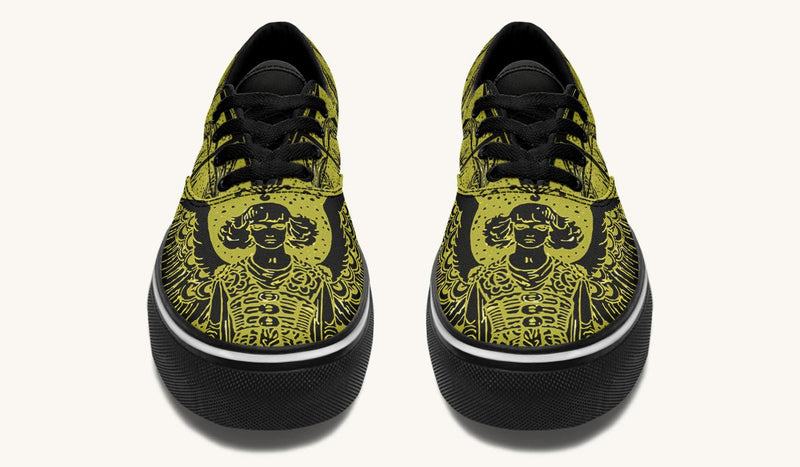 Call Upon the Star Green Black Classic Shoes - Jaded Lament