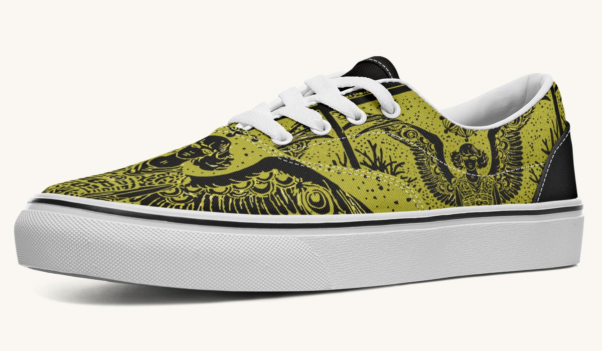 Call Upon the Star Green Black Classic Shoes - Jaded Lament