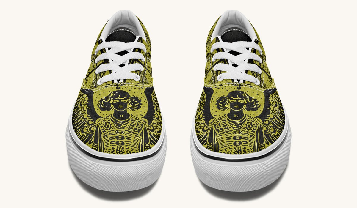 Call Upon the Star Green Black Classic Shoes - Jaded Lament