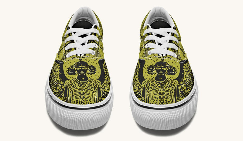 Call Upon the Star Green Black Classic Shoes - Jaded Lament