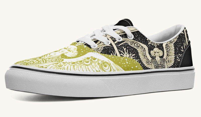 Call Upon the Star Green White Classic Shoes - Jaded Lament