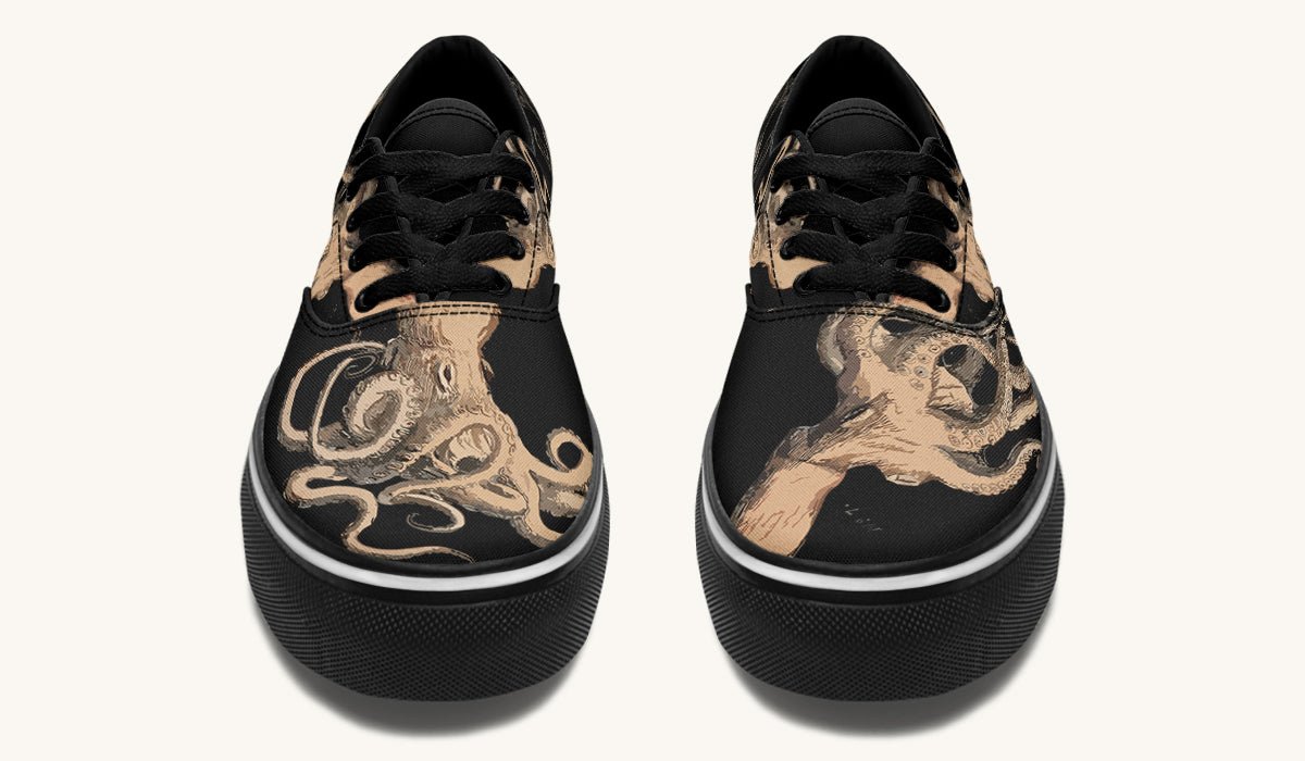 Kraken Unleashed Black Classic Shoes - Jaded Lament