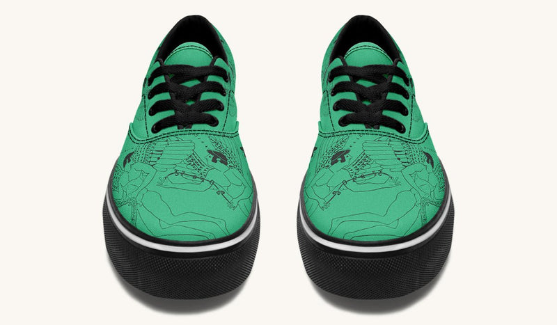 Love Gods In Flight Classic Shoes - Jaded Lament