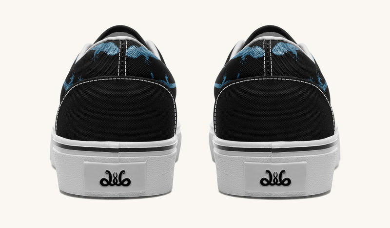 March of the Lizards Blue Black Classic Shoes - Jaded Lament