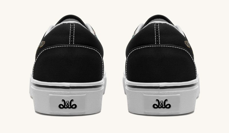 Serpent in Bloom Black Classic Shoes - Jaded Lament