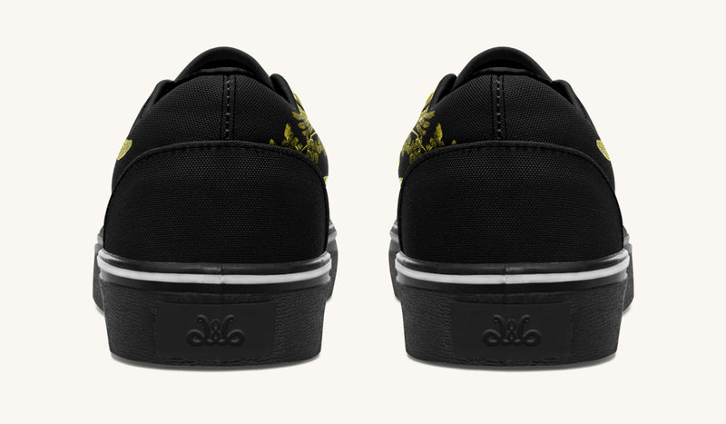 Serpent in Bloom Gold Classic Shoes - Jaded Lament