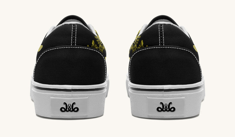Serpent in Bloom Gold Classic Shoes - Jaded Lament