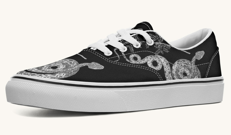Serpent in Bloom Grey Classic Shoes - Jaded Lament