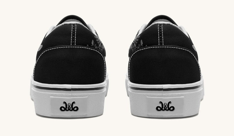 Serpent in Bloom Grey Classic Shoes - Jaded Lament