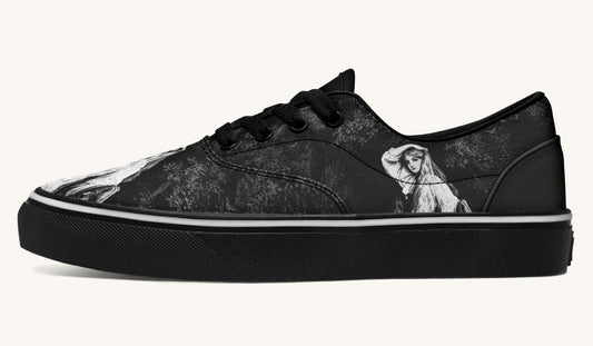 She Watched The Bones Sink Black Classic Shoes - Jaded Lament