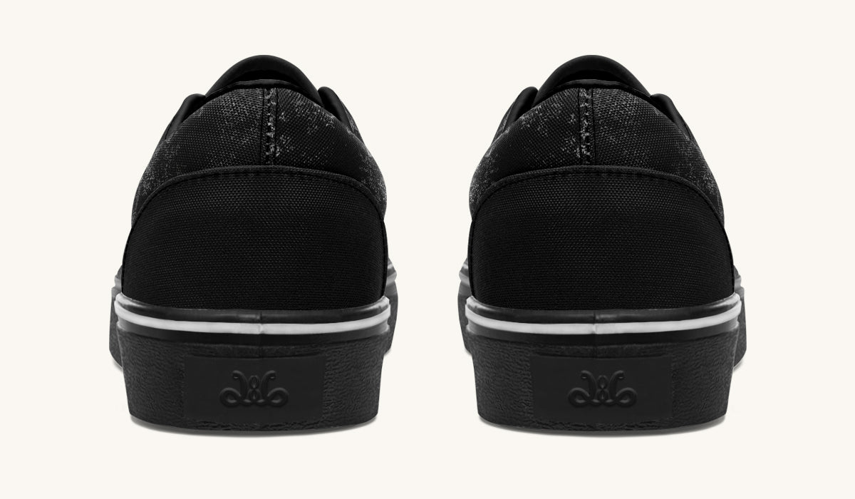 She Watched The Bones Sink Black Classic Shoes - Jaded Lament