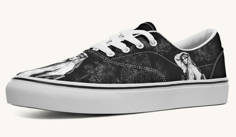 She Watched The Bones Sink Black Classic Shoes - Jaded Lament