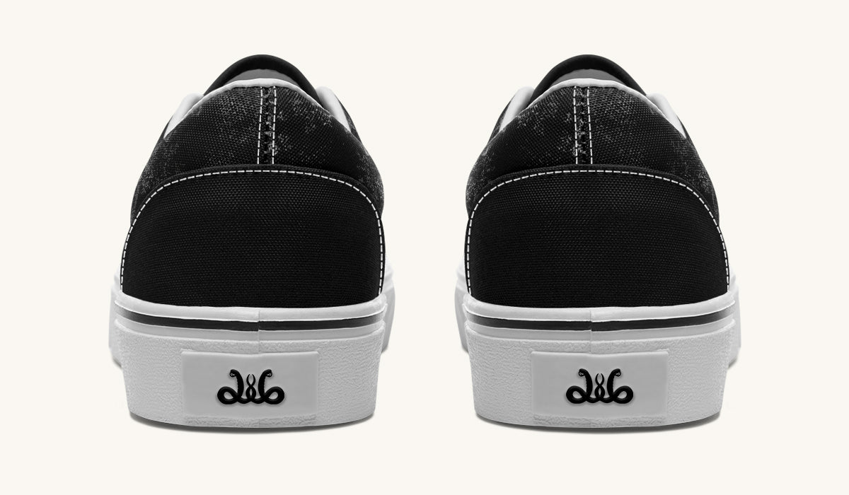 She Watched The Bones Sink Black Classic Shoes - Jaded Lament